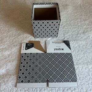 NEW Sprout Black & White Storage Boxes / Bins